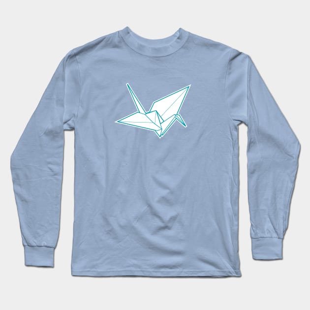 Paper Crane Long Sleeve T-Shirt by sparklellama